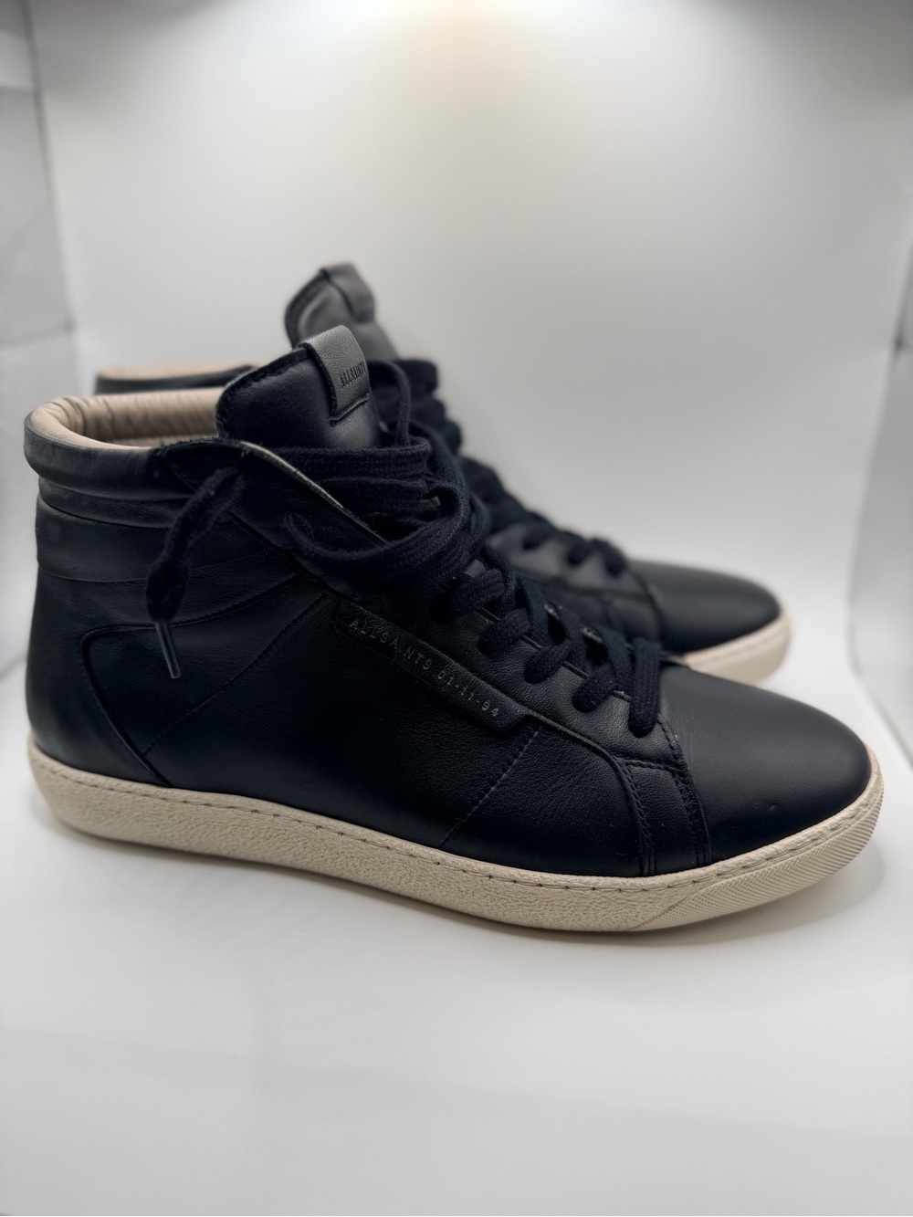 AllSaints Miles High Top Leather Sneakers